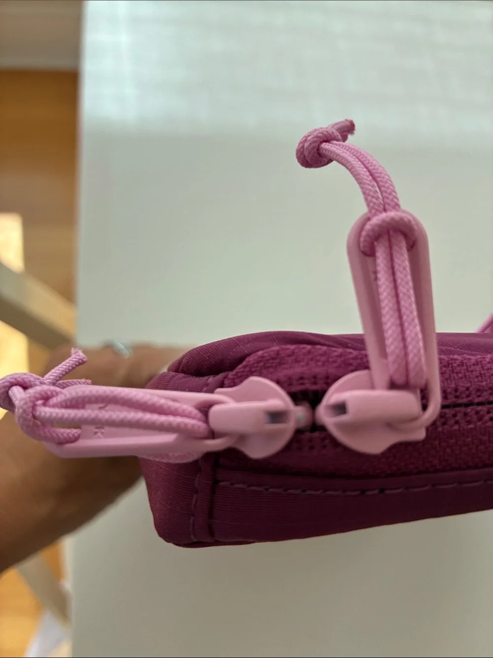 Plum Pink Laptop Sleeve with Front Mesh Pocket